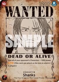 Shanks (004) (Wanted Poster) - Emperors in the New World - One Piece Card Game card