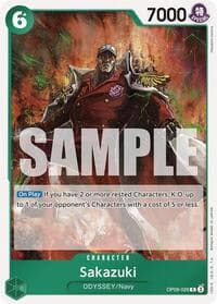 Sakazuki - Emperors in the New World - One Piece Card Game card