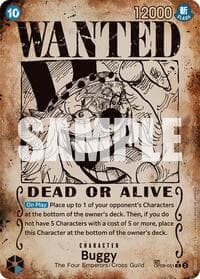Buggy (051) (Wanted Poster) - Emperors in the New World - One Piece Card Game card