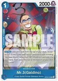 Mr.3(Galdino) - Emperors in the New World - One Piece Card Game card