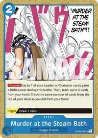 Murder at the Steam Bath - Emperors in the New World - One Piece Card Game card