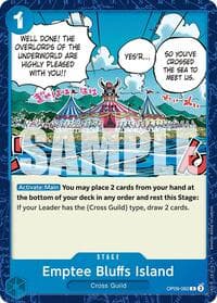 Emptee Bluffs Island - Emperors in the New World - One Piece Card Game card