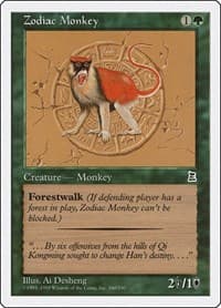 Zodiac Monkey - Portal Three Kingdoms - Magic: The Gathering card