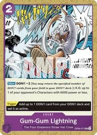 Gum-Gum Lightning - Emperors in the New World - One Piece Card Game card