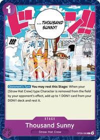 Thousand Sunny - Emperors in the New World - One Piece Card Game card