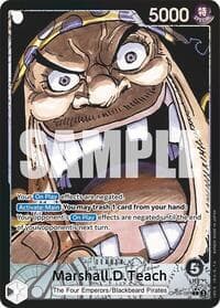 Marshall.D.Teach (081) (Parallel) - Emperors in the New World - One Piece Card Game card