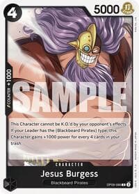 Jesus Burgess - Emperors in the New World - One Piece Card Game card