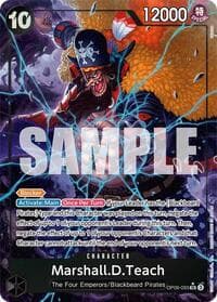 Marshall.D.Teach (093) (Alternate Art) - Emperors in the New World - One Piece Card Game card