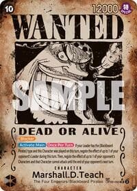 Marshall.D.Teach (093) (Wanted Poster) - Emperors in the New World - One Piece Card Game card