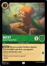 Bucky - Squirrel Squeak Tutor (Errata Version) - Rise of the Floodborn - Disney Lorcana card