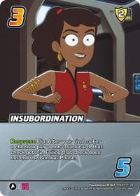 Insubordination (Alternate Art) - Challenger Series: Star Trek: Lower Decks - UniVersus card