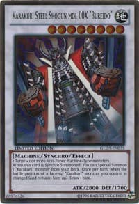 Karakuri Steel Shogun mdl 00X "Bureido" - Gold Series: Haunted Mine - YuGiOh card