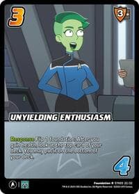 Unyielding Enthusiasm - Challenger Series: Star Trek: Lower Decks - UniVersus card