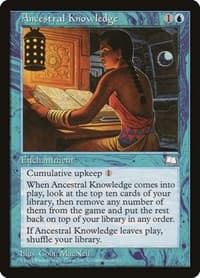 Ancestral Knowledge - Weatherlight - Magic: The Gathering card