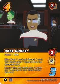Okey Dokey! (Alternate Art) - Challenger Series: Star Trek: Lower Decks - UniVersus card