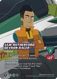 Sam Rutherford, Devron Racer - Challenger Series: Star Trek: Lower Decks - UniVersus card