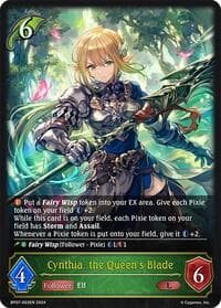 Cynthia, the Queen's Blade - BP07: Verdant Steel - Shadowverse: Evolve card