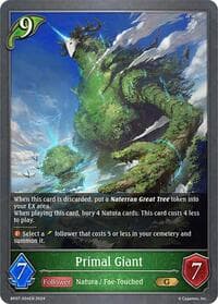 Primal Giant - BP07: Verdant Steel - Shadowverse: Evolve card