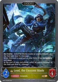 Leod, the Crescent Blade (Evolved) - BP07: Verdant Steel - Shadowverse: Evolve card