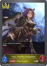 Troya, Thunder of Hagelberg - BP07: Verdant Steel - Shadowverse: Evolve card