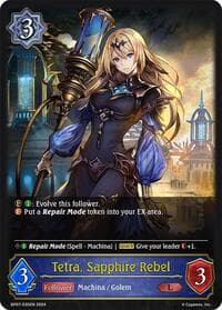 Tetra, Sapphire Rebel - BP07: Verdant Steel - Shadowverse: Evolve card