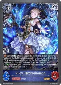Riley, Hydroshaman - BP07: Verdant Steel - Shadowverse: Evolve card
