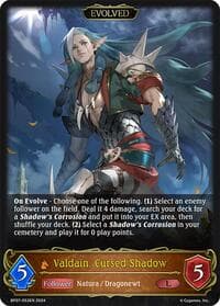 Valdain, Cursed Shadow (Evolved) - BP07: Verdant Steel - Shadowverse: Evolve card