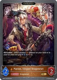 Marion, Elegant Dragonewt (Evolved) - BP07: Verdant Steel - Shadowverse: Evolve card