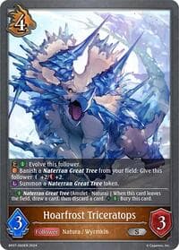 Hoarfrost Triceratops - BP07: Verdant Steel - Shadowverse: Evolve card
