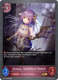 Aenea, Amethyst Rebel - BP07: Verdant Steel - Shadowverse: Evolve card