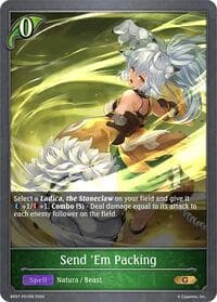 Send 'Em Packing - P01EN (Foil) - BP07: Verdant Steel - Shadowverse: Evolve card