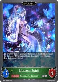 Blossom Spirit (Evolved) - P03EN (Foil) - BP07: Verdant Steel - Shadowverse: Evolve card