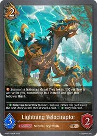 Lightning Velociraptor - P19EN (Foil) - BP07: Verdant Steel - Shadowverse: Evolve card