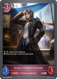 Nicola, Forbidden Strength - P22EN (Foil) - BP07: Verdant Steel - Shadowverse: Evolve card