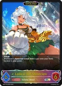 Ladica, the Stoneclaw (Evolved) (SL) - BP07: Verdant Steel - Shadowverse: Evolve card