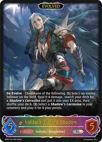 Valdain, Cursed Shadow (Evolved) (SL) - BP07: Verdant Steel - Shadowverse: Evolve card