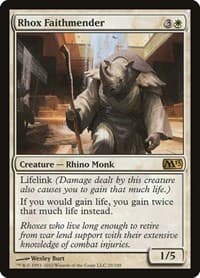 Rhox Faithmender - Magic 2013 (M13) - Magic: The Gathering card