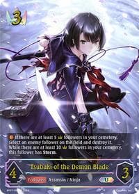 Tsubaki of the Demon Blade (U) - BP07: Verdant Steel - Shadowverse: Evolve card