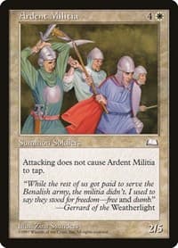 Ardent Militia - Weatherlight - Magic: The Gathering card
