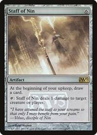 Staff of Nin - Launch Party & Release Event Promos - Magic: The Gathering card