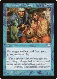Argivian Restoration - Weatherlight - Magic: The Gathering card