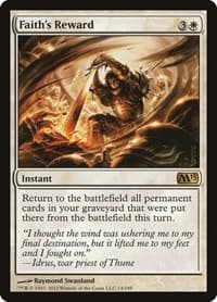 Faith's Reward - Magic 2013 (M13) - Magic: The Gathering card