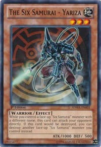 The Six Samurai - Yariza - Structure Deck: Samurai Warlords - YuGiOh card