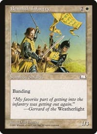Benalish Infantry - Weatherlight - Magic: The Gathering card
