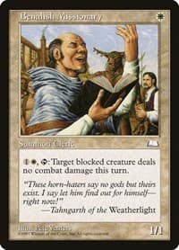 Benalish Missionary - Weatherlight - Magic: The Gathering card