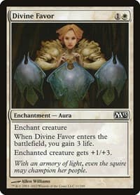 Divine Favor - Magic 2013 (M13) - Magic: The Gathering card