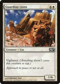 Guardian Lions - Magic 2013 (M13) - Magic: The Gathering card