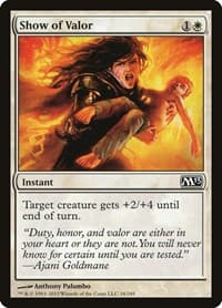 Show of Valor - Magic 2013 (M13) - Magic: The Gathering card