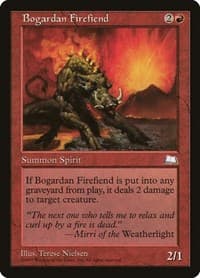 Bogardan Firefiend - Weatherlight - Magic: The Gathering card