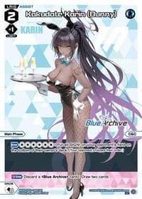Kakudate Karin (Bunny) (Parallel) - Blue Archive DIVA - WIXOSS card